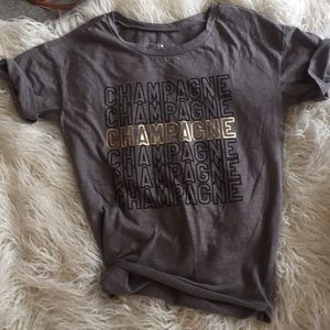 Grey Champagne Tee Small
